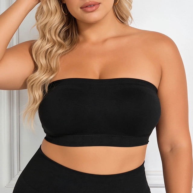 Comfortable And Transparent Shoulder Strap Cordless Backless Spongeless With Convertible Straps For Casual Home Wear And Relaxed Fit Bra