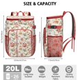 thumbnail image 3 of Botanical Garden Bloom Print Backpack Cooler - 20L High Capacity, Long-Lasting Insulation for Summer, 3 of 6
