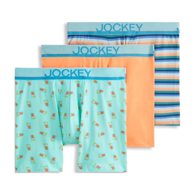 Jockey Boxeur-Brief pour Hommes True Style 6 Po - Lot de 3