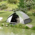 thumbnail image 2 of Outsunny 2 Man Camping Tent, 3000mm Waterproof Family Tent, Grey and Green, 2 of 10
