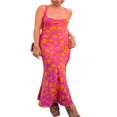 thumbnail image 1 of QJUHUNG Femmes Couleur Unie Robe Longue Sexy Bodycon Extensible Maxi Dame Printemps Automne Été Spaghetti Robe de Sangle, 1 of 8