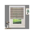 thumbnail image 1 of WYMO Zebra Blinds 23 x 72 INCH - Sheer Horizontal Blinds and Shades for Daytime and Nighttime - Light Filtering Roller Shades for Windows - Brown - Manual Control Stick, 1 of 7