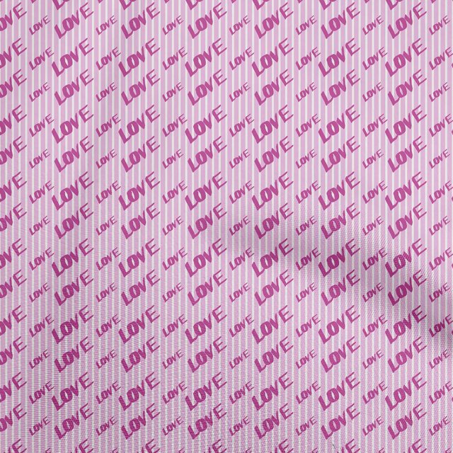 oneOone Tissu Jersey Coton Fuchsia Rose, Impression par Yard 58 Pouces de Large