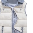 thumbnail image 4 of 10 Couleurs Mode Femmes Automne Hiver Manteau Chaud Gilet Veste Matelassée, 4 of 9