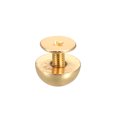 thumbnail image 5 of Unique Bargains 10x6mm Screw Back Rivets Solid Round Head Leather Studs Gold Tone 10 Pack, 5 of 5