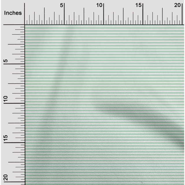 oneOone Tissu Polyester Lycra à Rayures Horizontales Tissu au Mètre 56 Pouces de Large