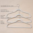 thumbnail image 3 of 3 Sprouts Adult Velvet Hanger/Gray (Set of 30), 3 of 13