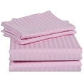 thumbnail image 1 of 500 Thread Count 4 Piece Quality Sheet Set 21 Inch Deep Pocket 100% Egyptian Cotton Stripe Pattern, 1 of 4