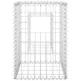 thumbnail image 2 of vidaXL Gabion Basket Posts 2 pcs 40x40x60 cm Iron, 2 of 4