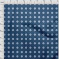 thumbnail image 4 of oneOone Tissu Bleu en Polyester Spandex à Pois pour Robe Tissu Imprimé Tissu au Mètre 56 Pouces de Large, 4 of 5