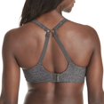 thumbnail image 2 of Hanes Soutien-Gorge à Armatures Ultimate ComfortBlend pour Femmes, 38DD, Noir Chiné 2, 2 of 3