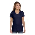 thumbnail image 1 of Hanes T-Shirt à Col en V pour Femmes en Coton Ringspun Nano-T, Style S04V, 1 of 1
