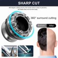thumbnail image 1 of Electric Shaver Portable Hair Clippers Bald Head Beard Shaving Machine compatible Men_Perfect Gift, 1 of 4