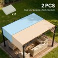 thumbnail image 4 of Outsunny 2 Pcs 16 x 4ft Pergola Shade, UV Protection Pergola Canopy, Grey, 4 of 10