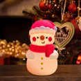 thumbnail image 3 of REK Multicolor Snowman Tap Light For Kids Bedroom Dimmable Night Lamp With 7 Changing Colors Cute For Nursery Childrens Room, 3 of 5