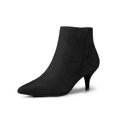 thumbnail image 1 of Unique Bargains Women's Pointed Toe Zip Stiletto Ankle Boots, 1 of 8