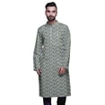 thumbnail image 1 of Atasi Kurta Imprimé pour Hommes Col Mandarin Popeline de Coton Kurta Chemise Décontractée, 1 of 7