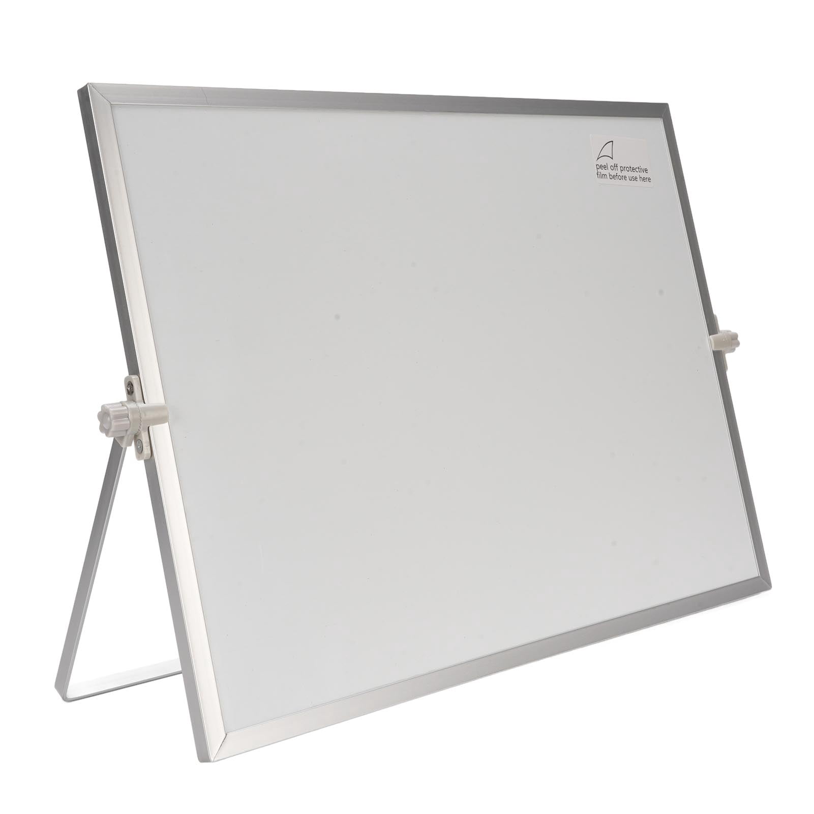 Desktop White Board Multifunctional Portable Double Sided Magnetic Rotating Desktop Dry Erase Board for Home School Office