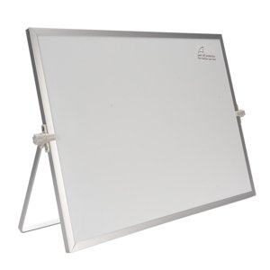 Desktop White Board Multifunctional Portable Double Sided Magnetic Rotating Desktop Dry Erase Board for Home School Office