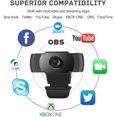 thumbnail image 3 of Webcam, Webcam with Microphone, Full 1080P HD Video Webcam, Streaming Computer Web Camera , USB Computer Webcam for Video Calling, Online Classes, 3 of 7