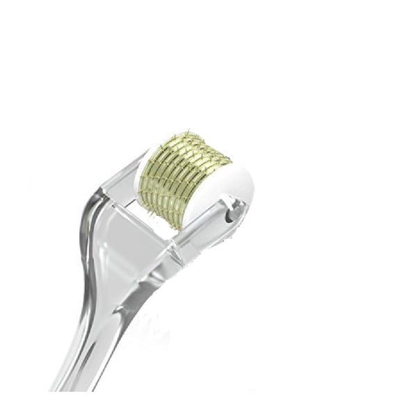 Skin Radiance Derma Roller Système de Micro-Aiguilletage, 192 Aiguilles de Qualité Médicale, 0,25 mm, pour Vergetures, Rides, Cicatrices et Peau Irrégulière, Dénoyautée