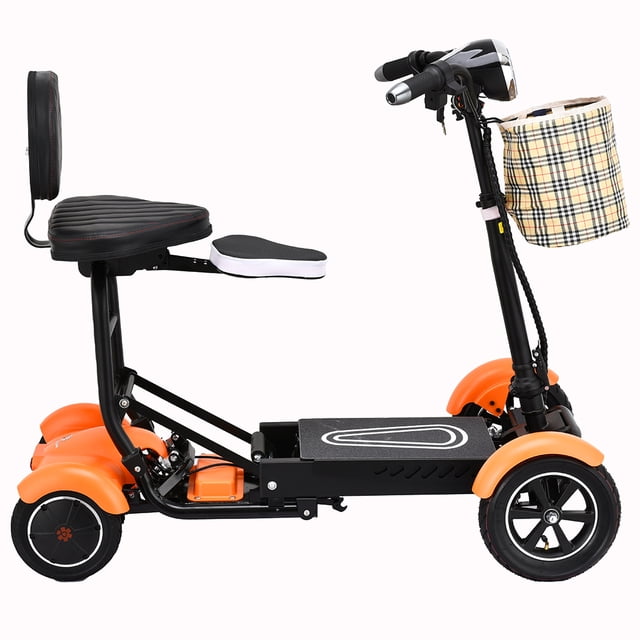 Bangeran Light Mobility Scooter Adjustable Speed Padded Armrests Easy Travel