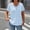 🔥 Blue, variant on Sentmoon Shirt Women Peter Pan Collar Women Clothes Button Down Pleated Regular Fit Solid Color Breathable Cute Tops Delightful Hawaiian