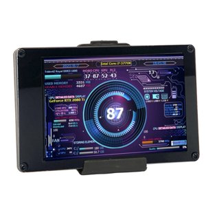 Moniteur informatique Temp, DIY Thème Luminosité réglable PC Affichage de panneau de capteur Multi System Support Horizontal Vertical Commutateur pour
