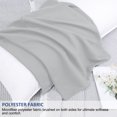 thumbnail image 4 of PiccoCasa Brushed Body Microfiber Zippered Pillowcase Light Gray 20"x54", 4 of 7