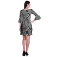 thumbnail image 4 of Moomaya Robe Courte Imprimée pour Femmes, Manches Évasées, Coupe Droite, Robes pour Femmes, Vêtements d'Été Décontractés, 4 of 6
