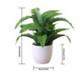 thumbnail image 2 of Artificial Potted Plant Leaf Simulation Leaves Home Office Desktop Greenery Decoration, 2 of 4