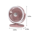 thumbnail image 3 of LSLJS Veilleuse de Bureau Extérieure Ventilateur Rechargeable USB, Éclairage de Bureau pour Maison Dortoir Chambre Petit Ventilateur de Table, Mini Ventilateur, 3 of 7