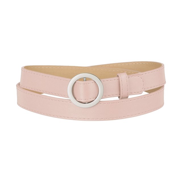 Unique Bargains Ceintures pour Femmes Anneau en O Boucle en Métal Grande Taille Mince Ceinture de Taille Non Poreuse