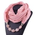 thumbnail image 2 of RYRDWP Femmes Pendentif en Coton Foulard Collier en Lin Style Ethnique Collier Doux Foulard, 2 of 2