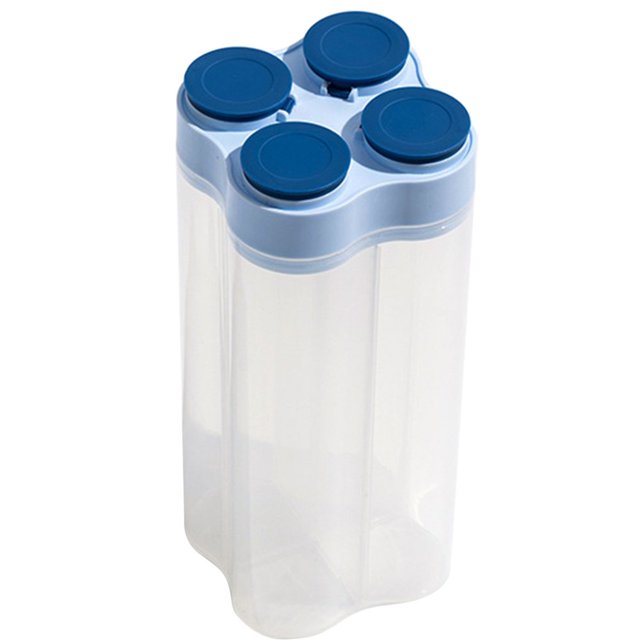 Transparent Food Grain Seal Storage Cans Jar Tank Divider Boxes Kitchen Plastic
