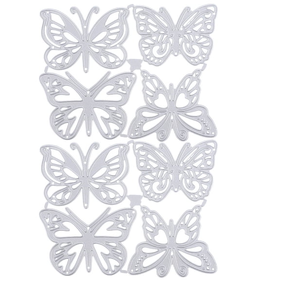 MasteelfCA 8pcs Butterflies Shape Cutting Die Paper Craft Cutting Die Album Stamps DIY Cutting Die