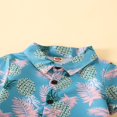 thumbnail image 4 of Tenues d'Été 2 Pcs pour Garçons Tout-Petits Vêtements Hawaïens Chemises à Col Rabattu Shorts, 4 of 7