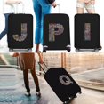 thumbnail image 2 of Stretch Luggage Cover Suitcase Covers Text Letter Printed Travel Accessories Printed Dust Cover 18''-28'' Inch Protective Case 8text L L, 2 of 6
