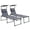 Grey, variant on Outsunny 2-Piece Folding Chaise Lounge Chairs - Set of 2, Blue