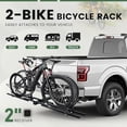 thumbnail image 4 of ECOTRIC Hitch Mount Bike Rack 2'' Receiver Bicycle 2-Bike Rack for SUV Van Truck Car RV Minivans, 200 LBS Capacity Platform Style for Mountain Bike E-Bike Steel, 4 of 4