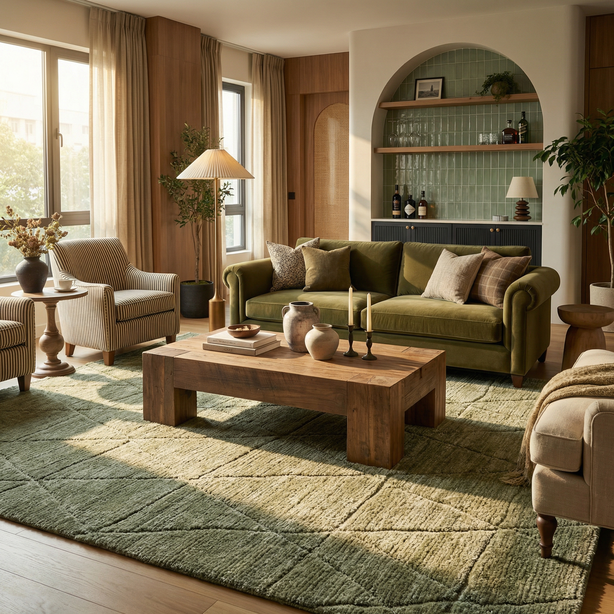 Tapis d'intérieur touffeté à la main Rug Branch Maya