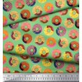 thumbnail image 2 of Soimoi Velvet Fabric Donuts Food Decor Fabric Printed Yard 58 Inch Wide, 2 of 5