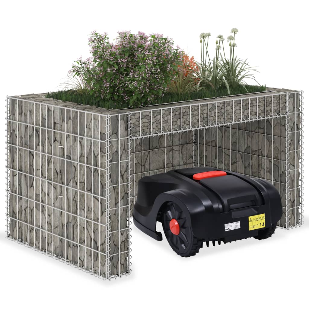 vidaXL Tondeuse à Gazon Garage avec Lit Surélevé 110x80x60 cm Fil d'Acier