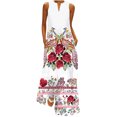 thumbnail image 1 of Pisexur Robe d'Été de Plage pour Femme, Robe Longue Formelle à Fleurs, Manches Courtes, Col en V, Décontractée, Ample, Grande Taille, avec Poches, 1 of 9