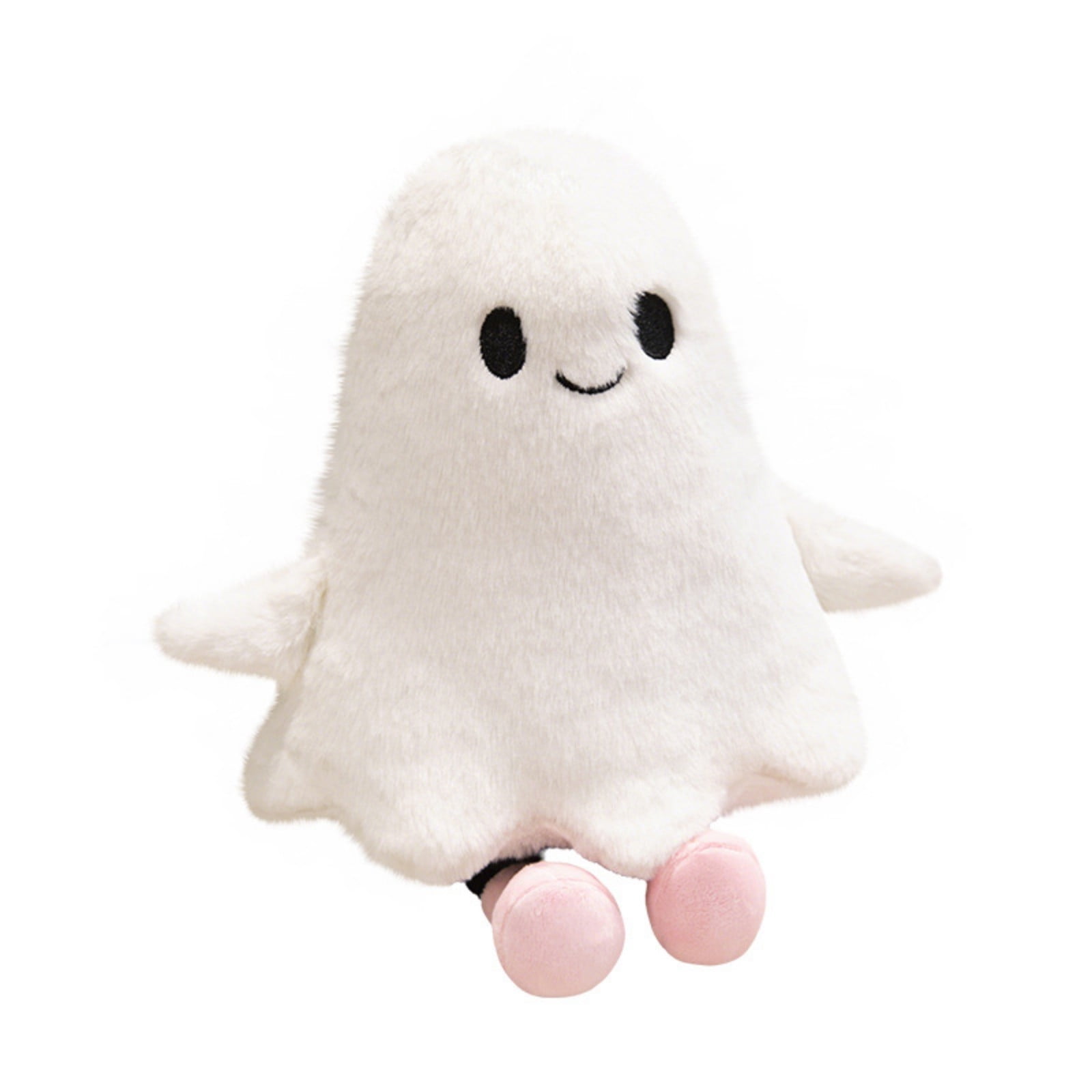 Herunwer Funny White Ghost Plush Ultra-Soft Stuffed Animal Cute
