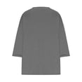 thumbnail image 3 of AherBiu Plus Size T Shirts for Women V Neck Loose Comfy Basic Tees Summer Workout Oversized Tshirt Tops, 3 of 5