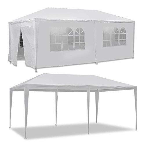 LEMY 10 X 20 Outdoor Wedding Party Tent Camping Shelter Gazebo Canopy with Removable Sidewalls Easy Set Gazebo BBQ Pavilion Canopy Cater Events
