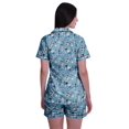 thumbnail image 4 of Moomaya Pyjama pour Femmes Imprimé, Ensemble Deux Pièces à Col Cranté avec Short, 4 of 6