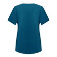thumbnail image 4 of Fridja Womens Solid Color Summer Tops Plus-Size Lace T Shirts Flowy A-Line Tunics Tops, 4 of 8