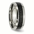 thumbnail image 4 of Titanium Polished w/Black Carbon Fiber Inlay 8mm Band Size 9, 4 of 6